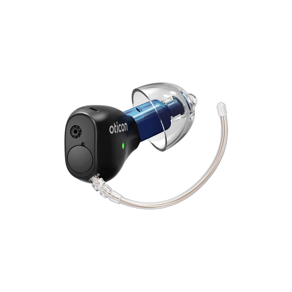 Oticon Zeal NXT in-the-ear hearing aid in Matte Black finish